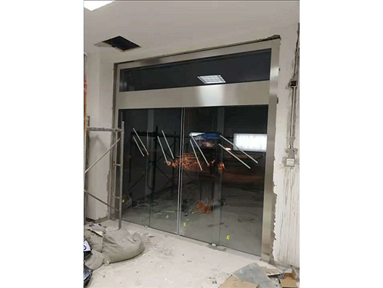 电动玻璃感应门